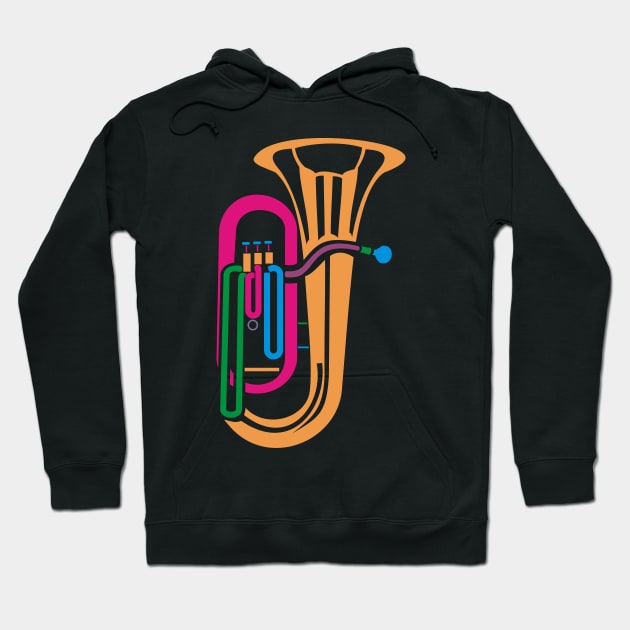 Tuba Hoodie by evisionarts